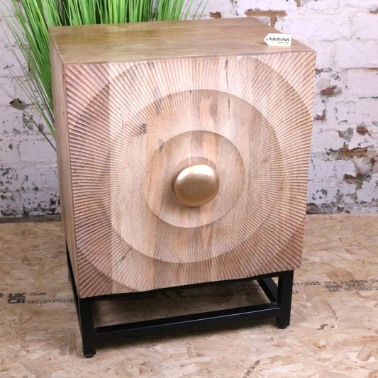 Parika Mango Wood Bedside Cabinet