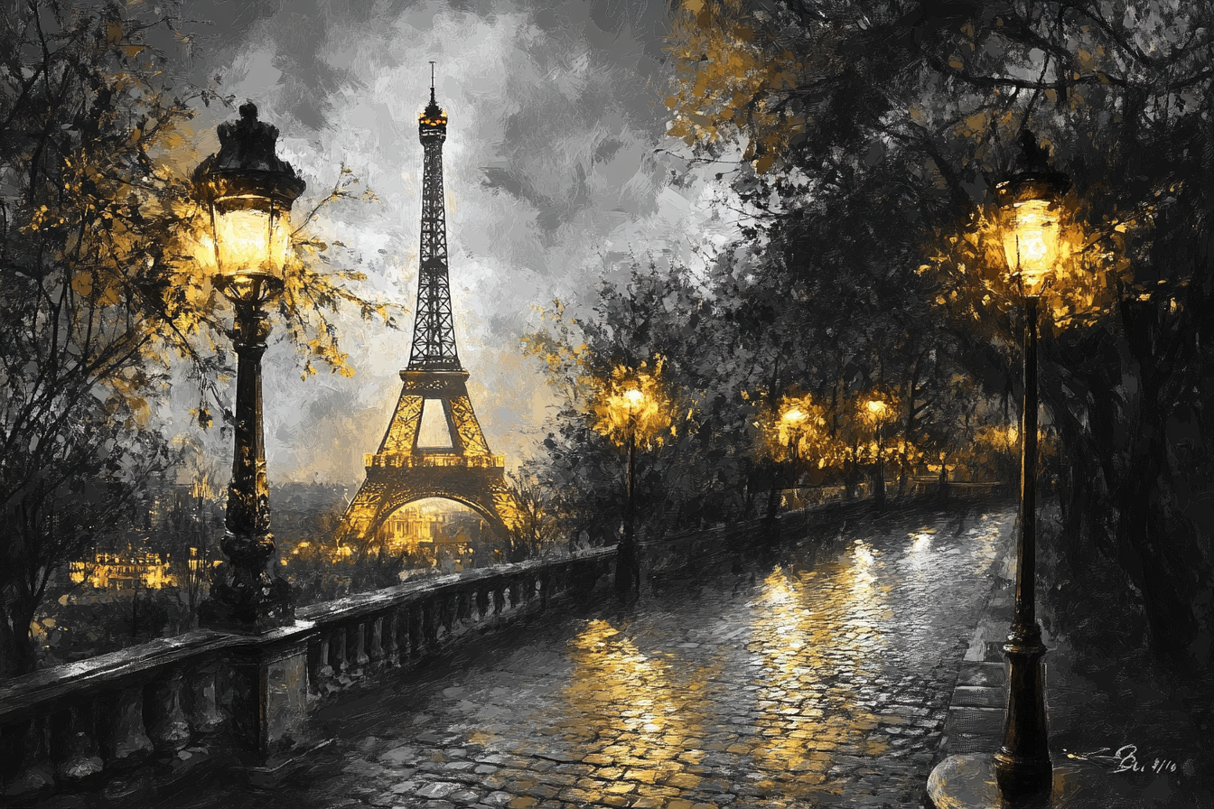 Parisian Elegance Canvas