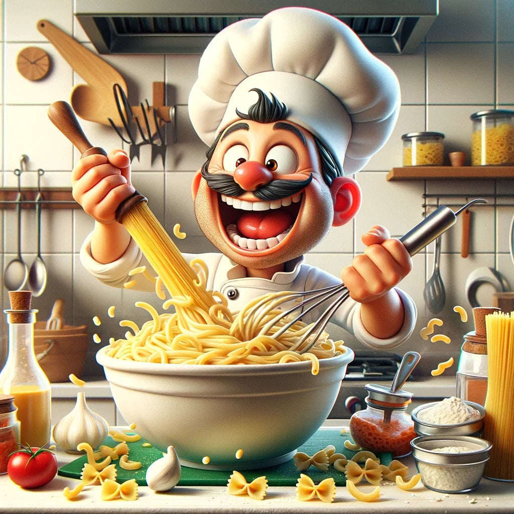 Pasta Frenzy Chef Canvas