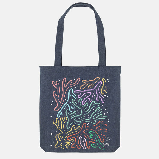 Pastel Coral Tote Bag, Vegan Gift
