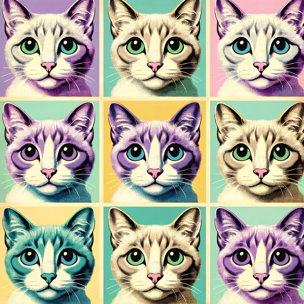 Pastel Pop Cats Canvas