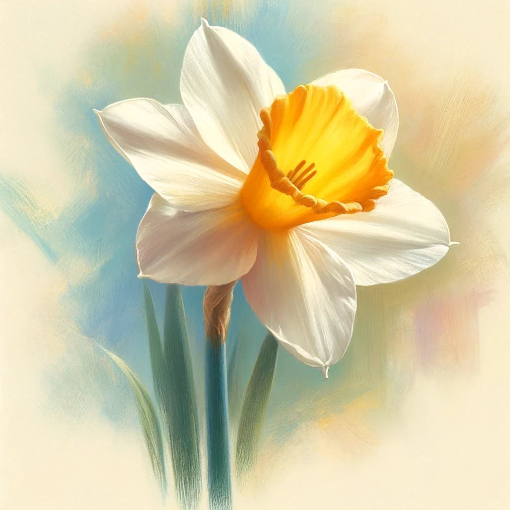 Pastel Spring Daffodil Canvas