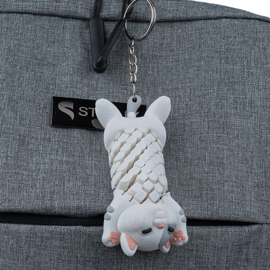 Pat The Cat Keychain | Flexi & Fidget Toy for Cat Lovers