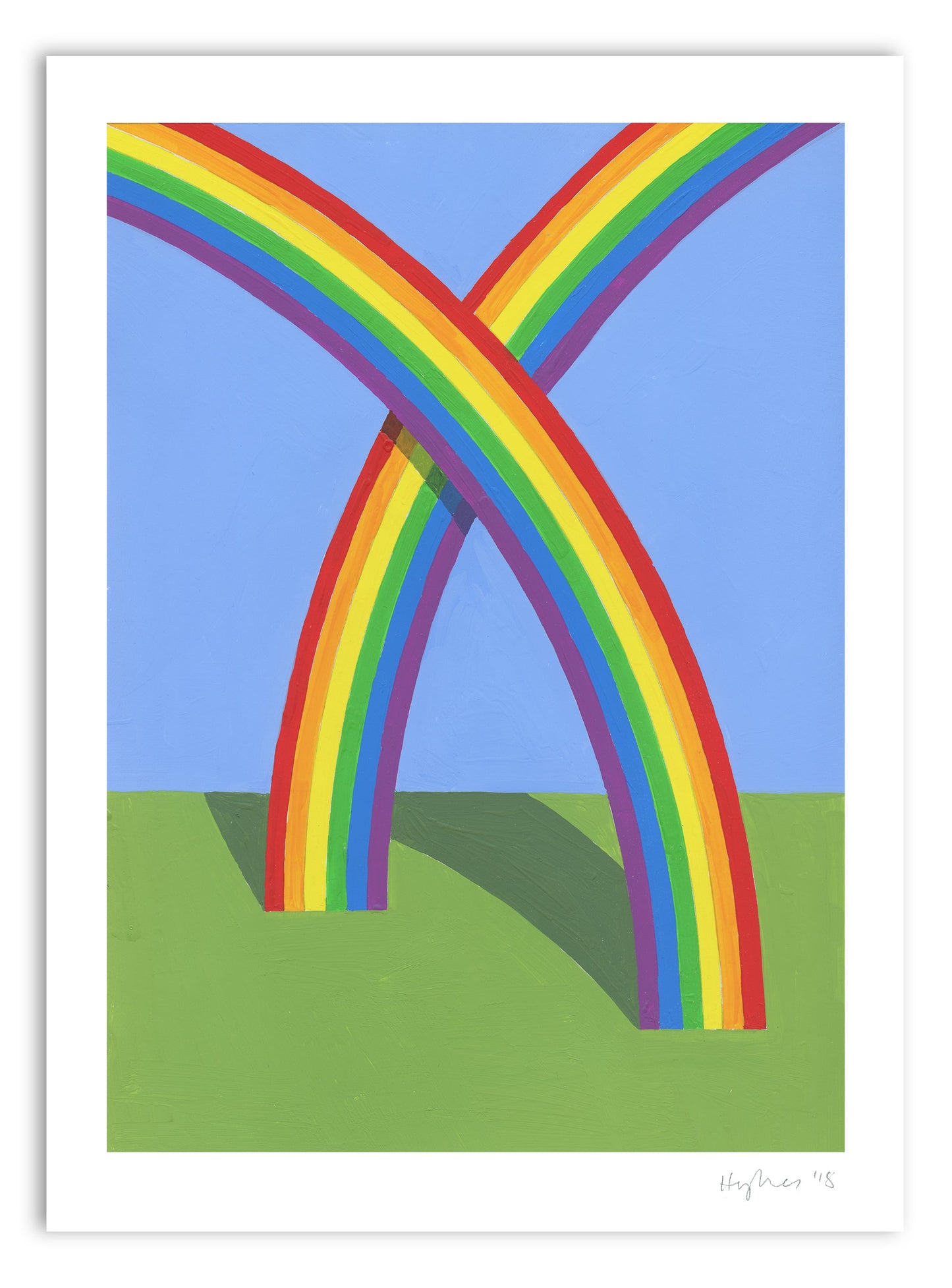 Patrick Hughes - Two Rainbows