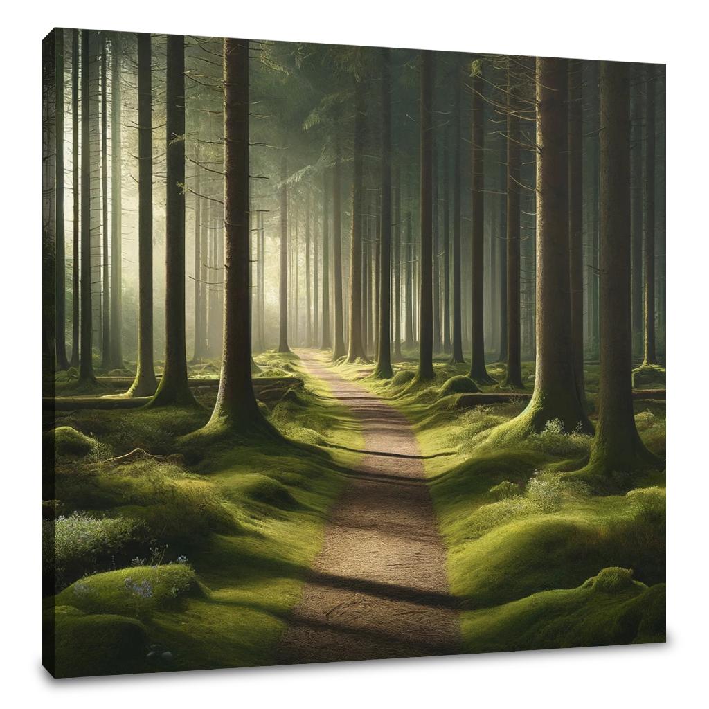 Tranquil Forest Pathway Canvas