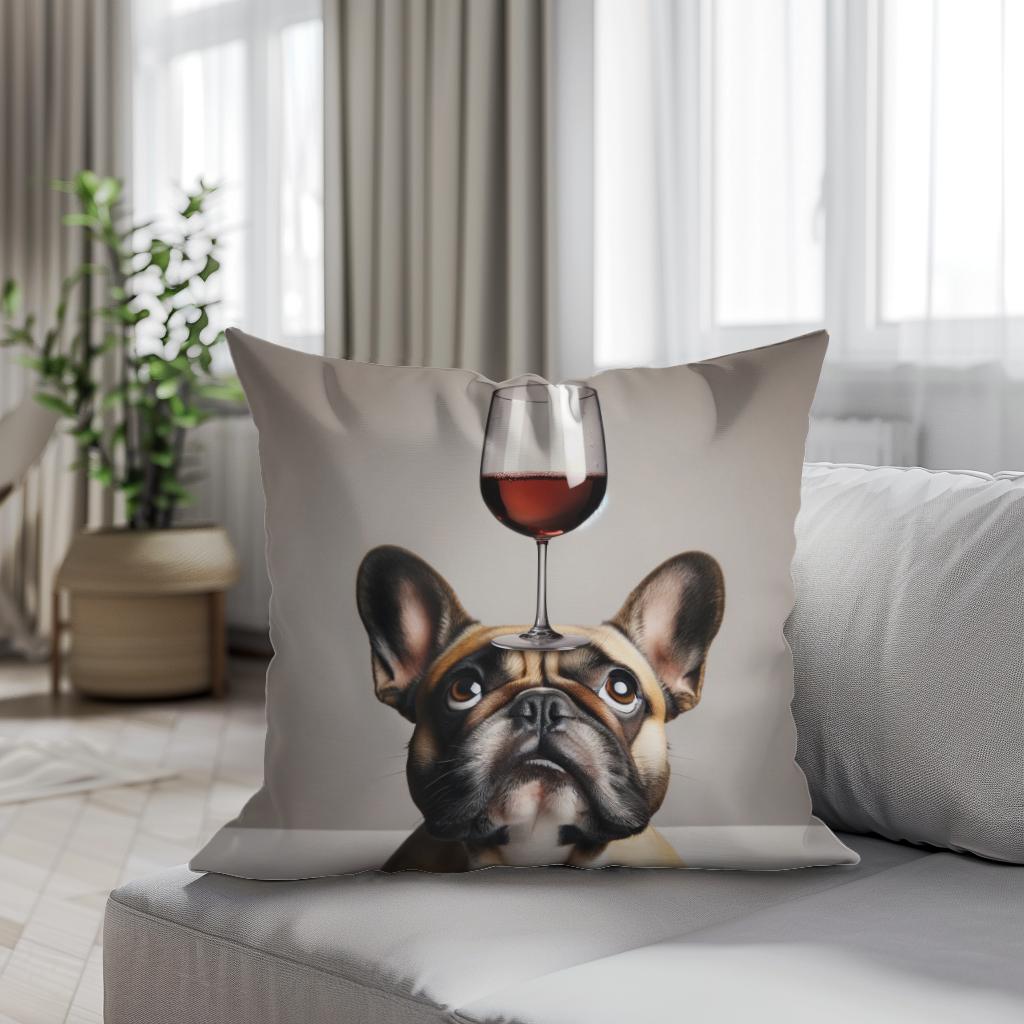 French Bulldog Toast Cotton Cushion