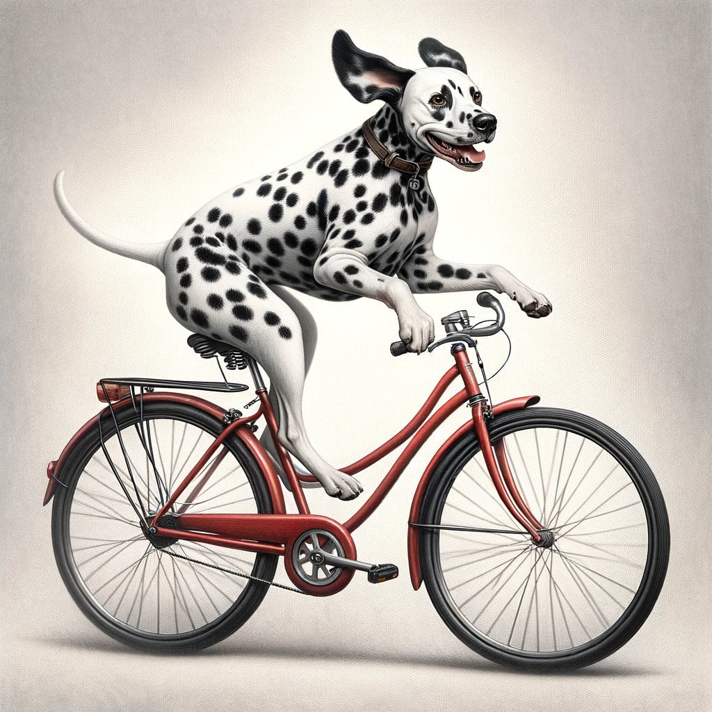 Pedalling Pooch Adventure Cotton Cushion