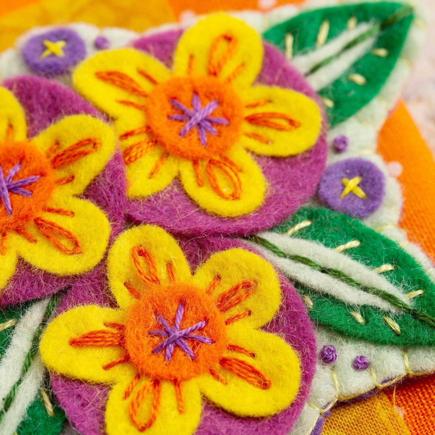 'Penelope' Flower Felt Craft Brooch Kit for Beginners
