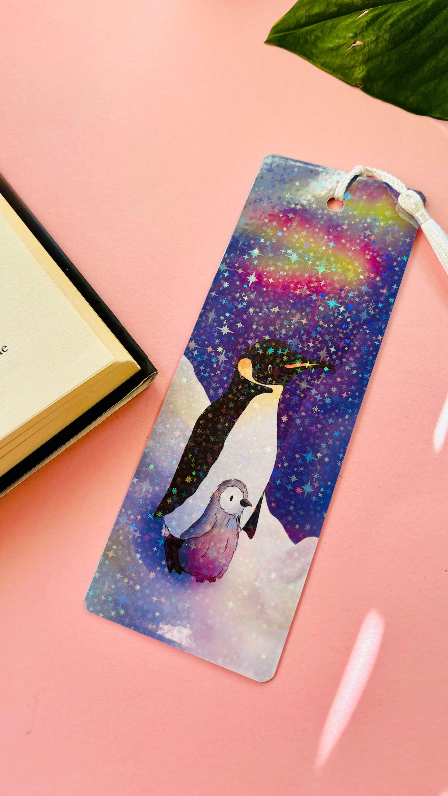 Emperor Penguin Gift Holographic Bookmark