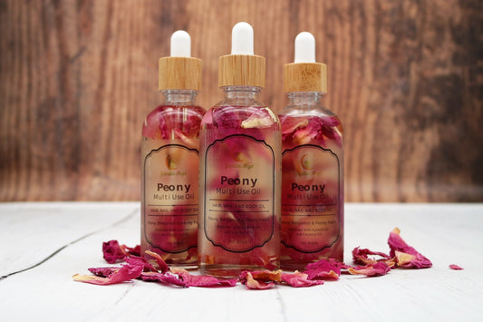 All Natural Peony Multi Use Oil For Hair, Nails & Body - 100ml