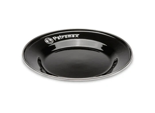 Petromax Set of 2 Black Enamel Plates (Various Sizes)