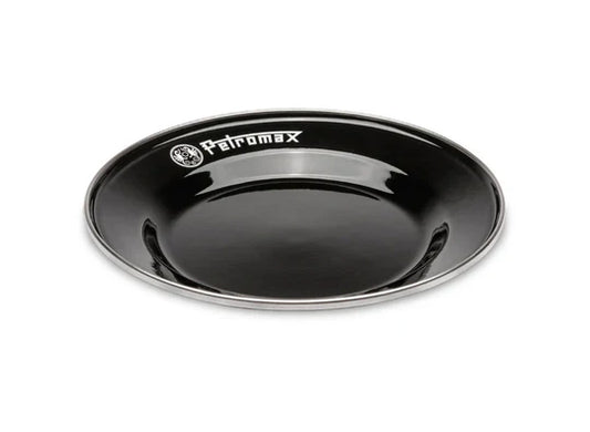 Petromax Set of 2 Black Enamel Plates (Various Sizes)