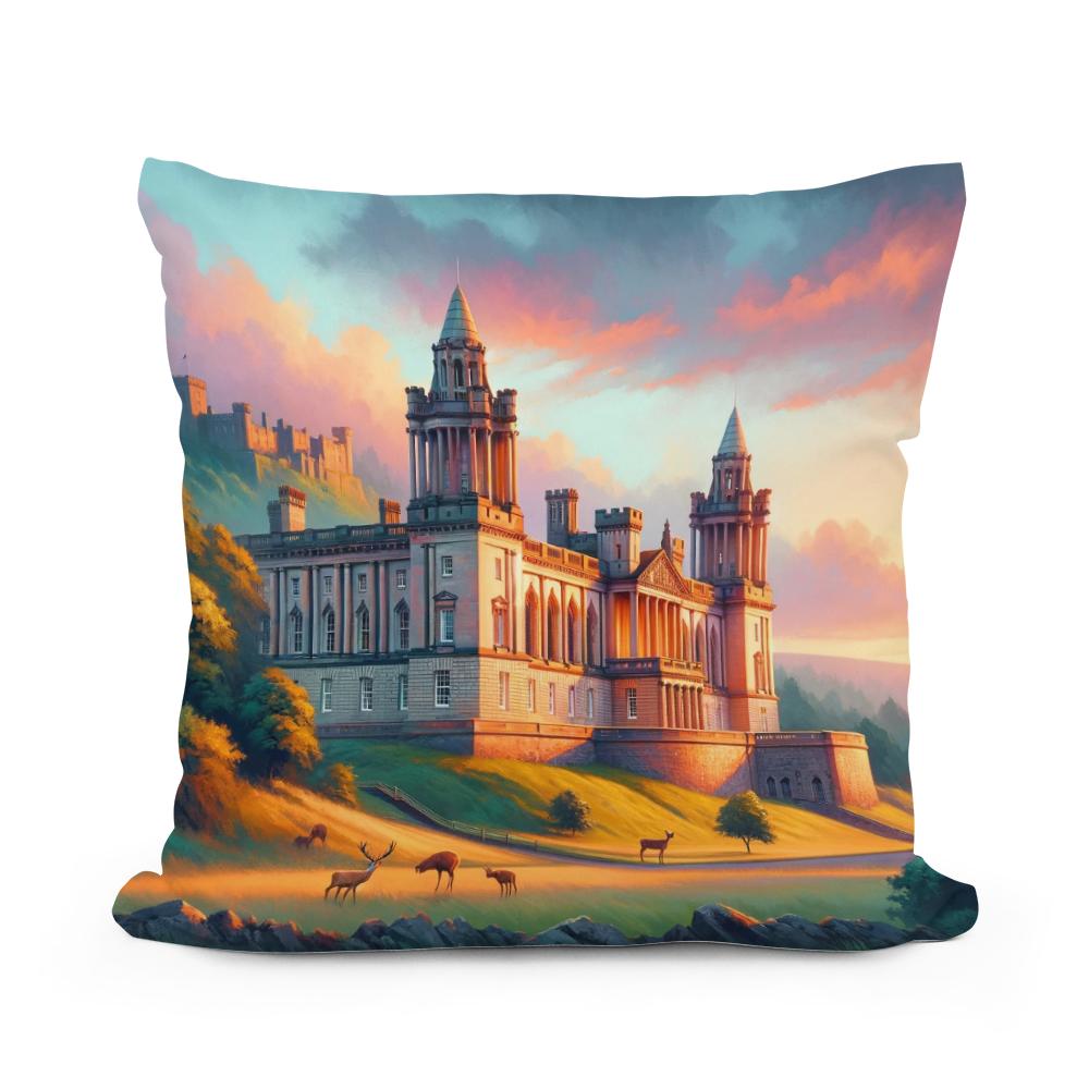 Evening Grace at Belfast Cotton Cushion