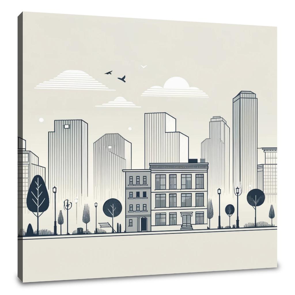 Dusk City Elegance Canvas