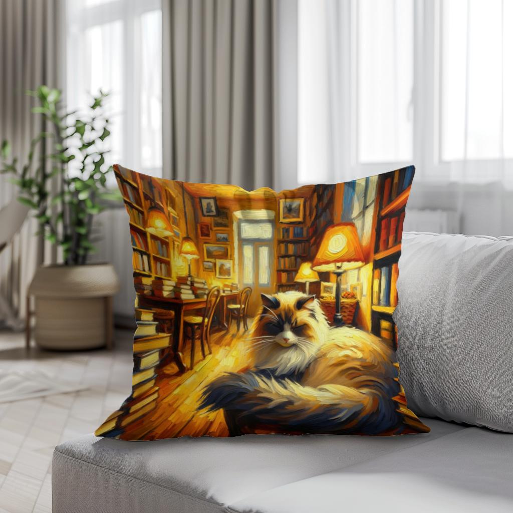 Bookshop Bliss Cotton Cushion