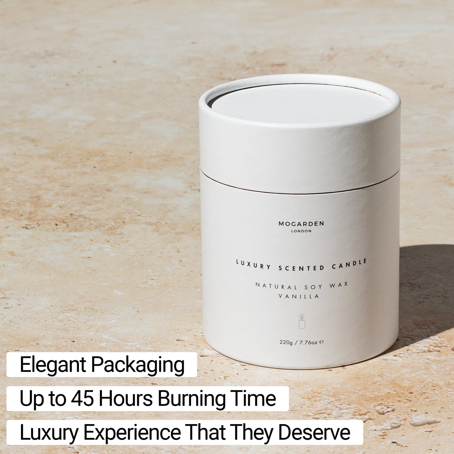 70th Birthday Candle - Luxury Vanilla Soy 220g | 70th Birthday Gift
