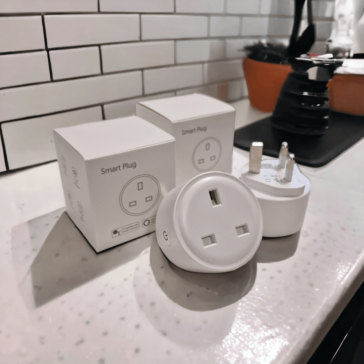 Twin Pack Smart Plug - WIFI Smart Home Timer 16A Alexa / Google Voice Control