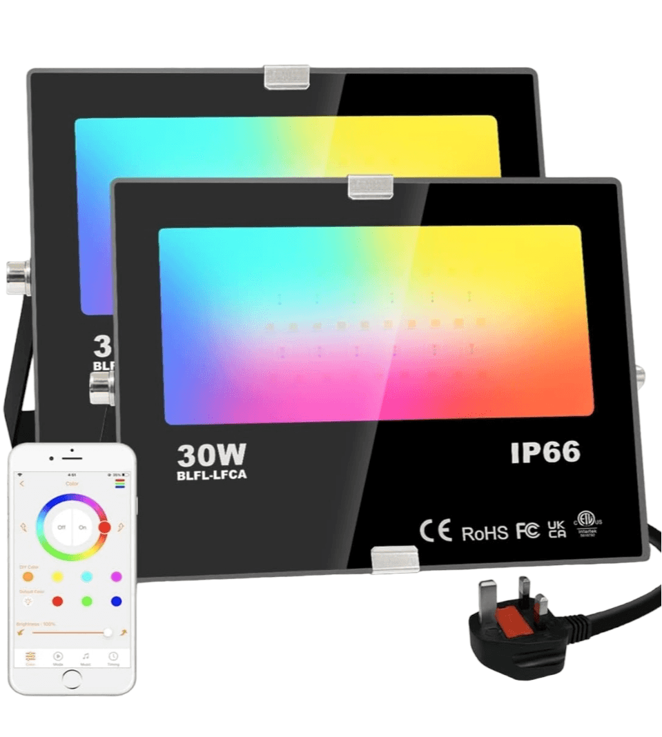 Ultimate Smart Bluetooth Floodlight LED Outdoor Multi Colour / Warm White