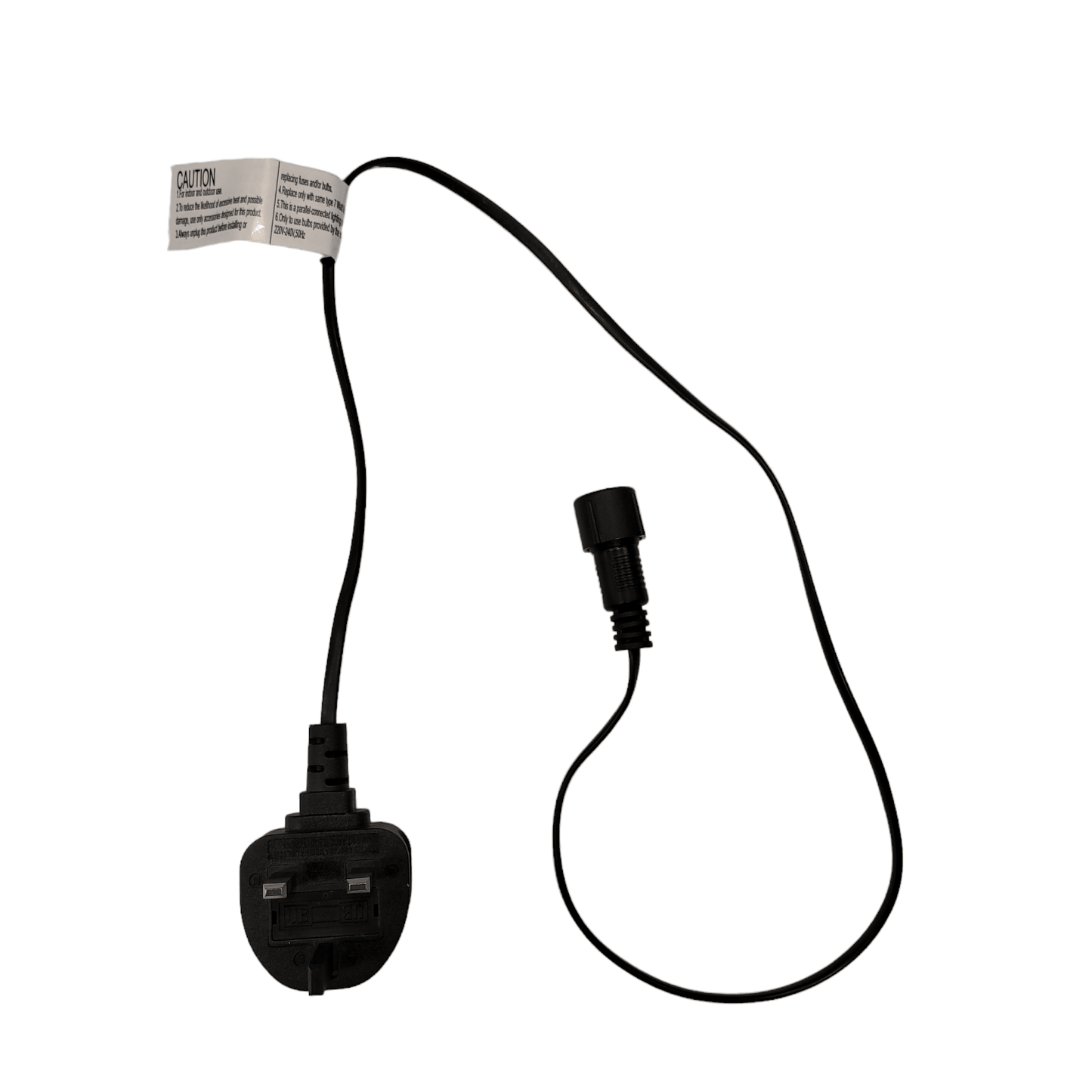 Replacement UK Plug Section & End Cap for Super Festoon String Lights