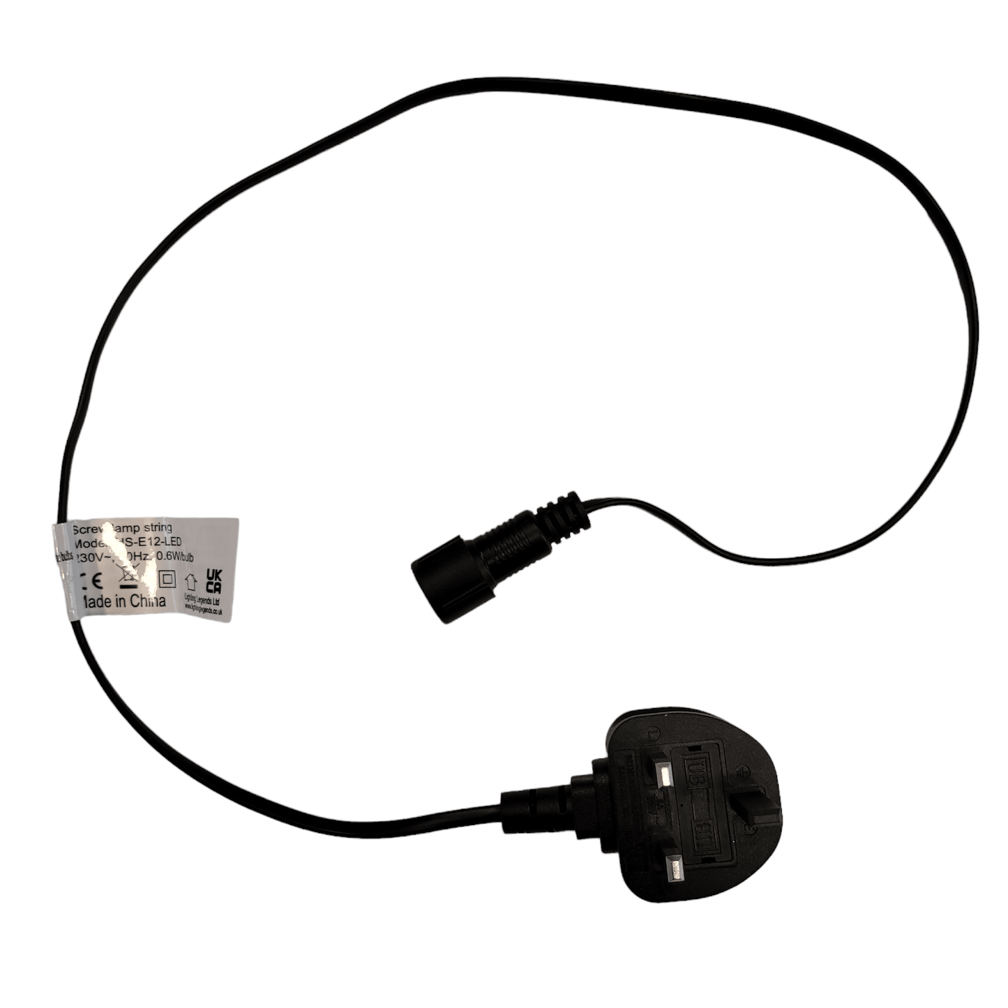 Replacement UK Plug Section & End Cap for Super Festoon String Lights