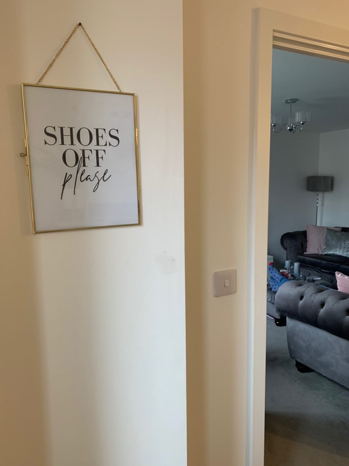 Shoes Off Please Simple Home Wall Decor Print