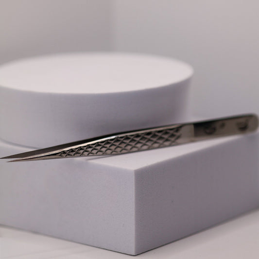 Straight Isolation Tweezers Fibre Grip
