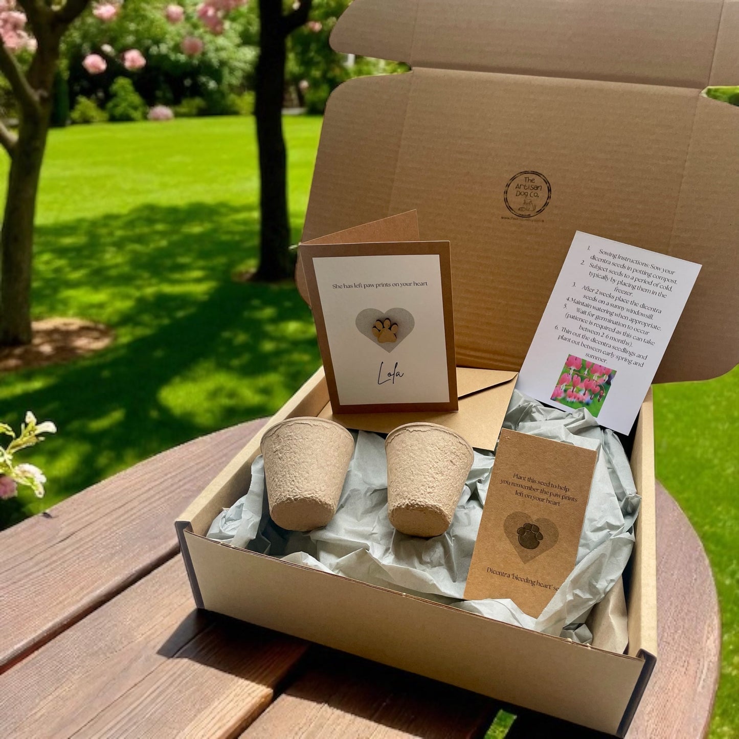 Pawprints on Your Heart Gift Set (Pet Bereavement/Pet Loss)