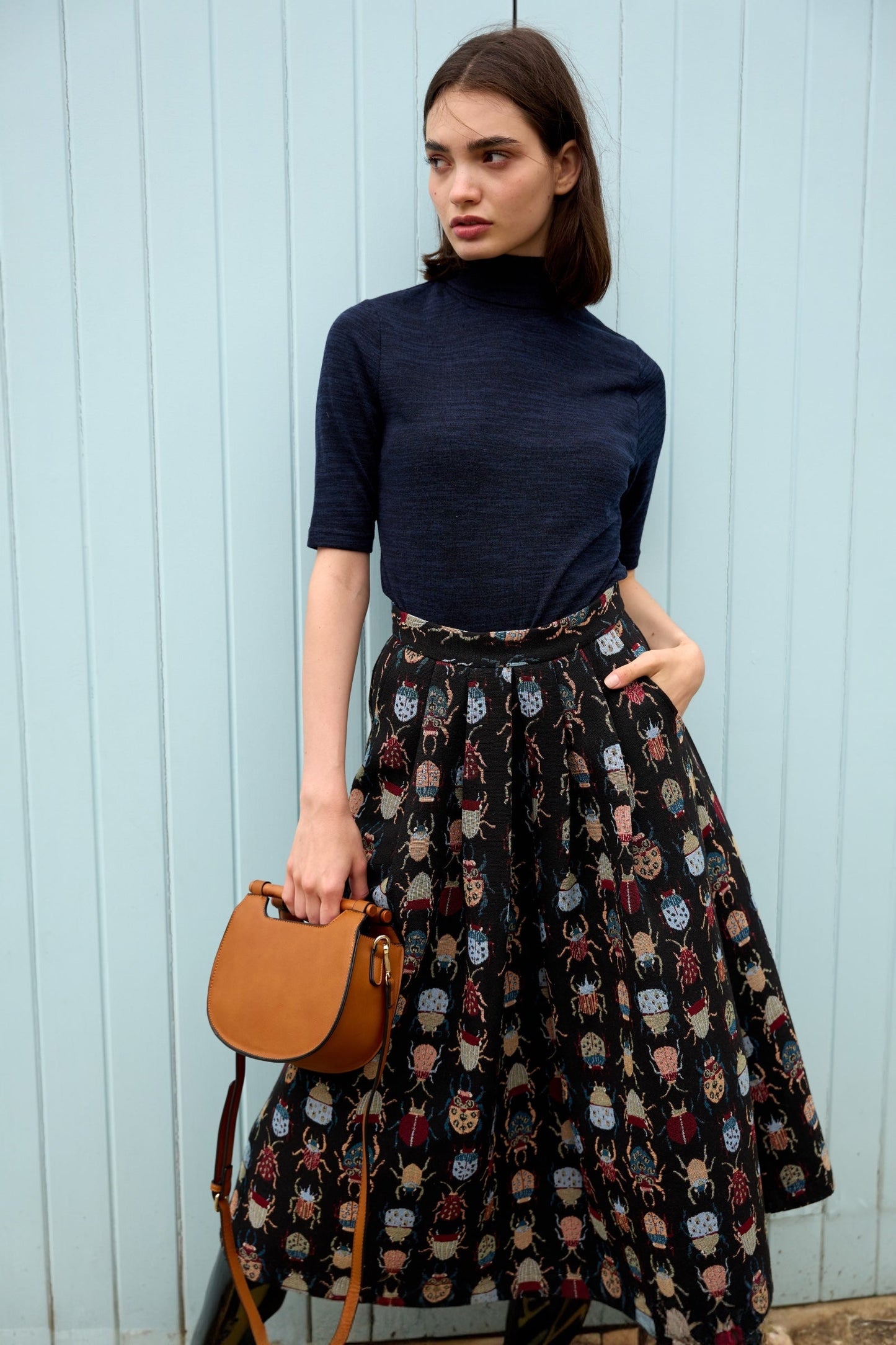 Pasadena Beetlejuice Midi Skirt