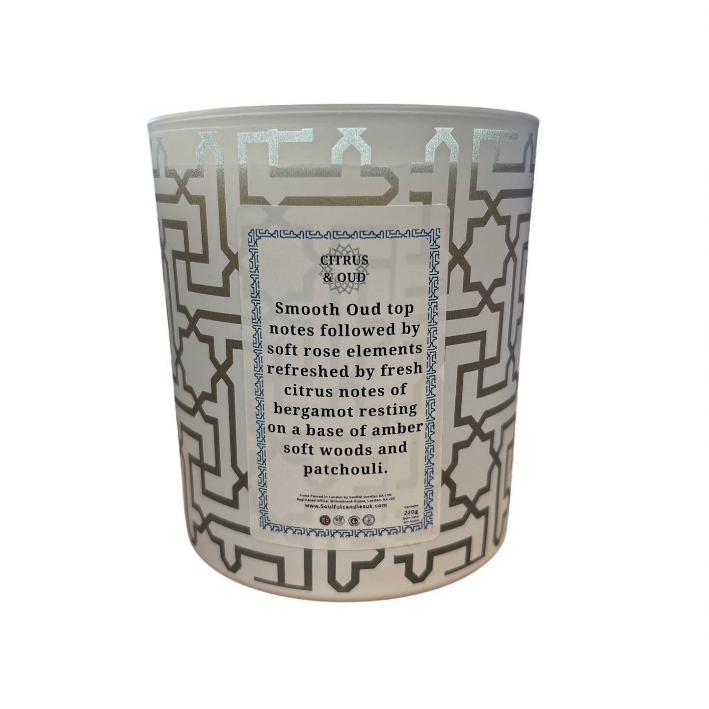 Citrus & Oud – Luxury Soy Candle (30cl)