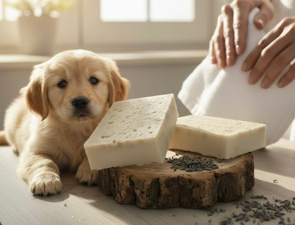 Oatmeal, Lemongrass and Lavender Dog Shampoo Bar