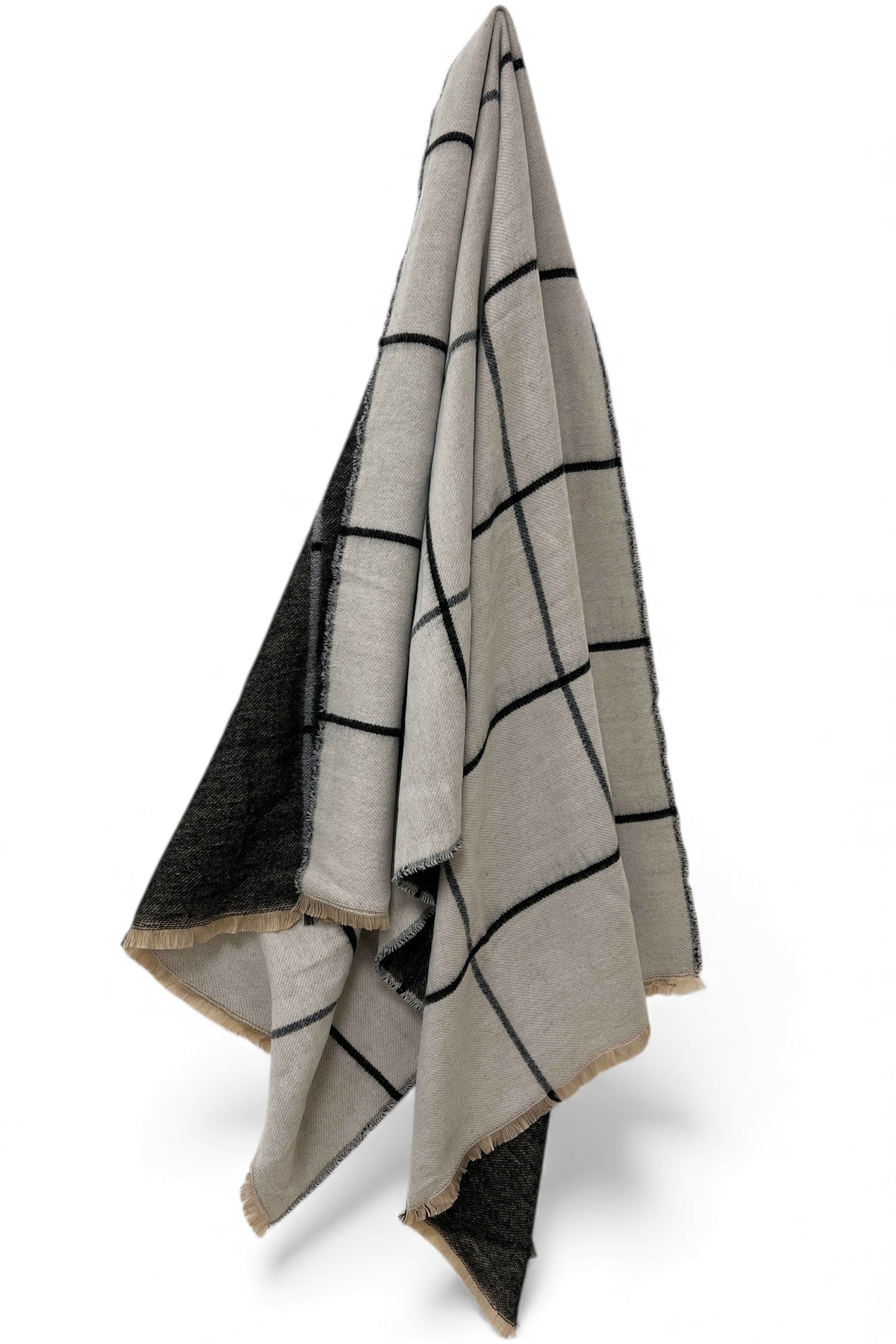 Maily Large Window Check Scarf