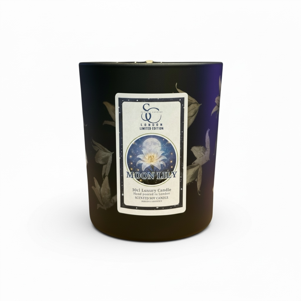 Moon Lily – Luxury Lily & Amber Soy Candle (30cl)