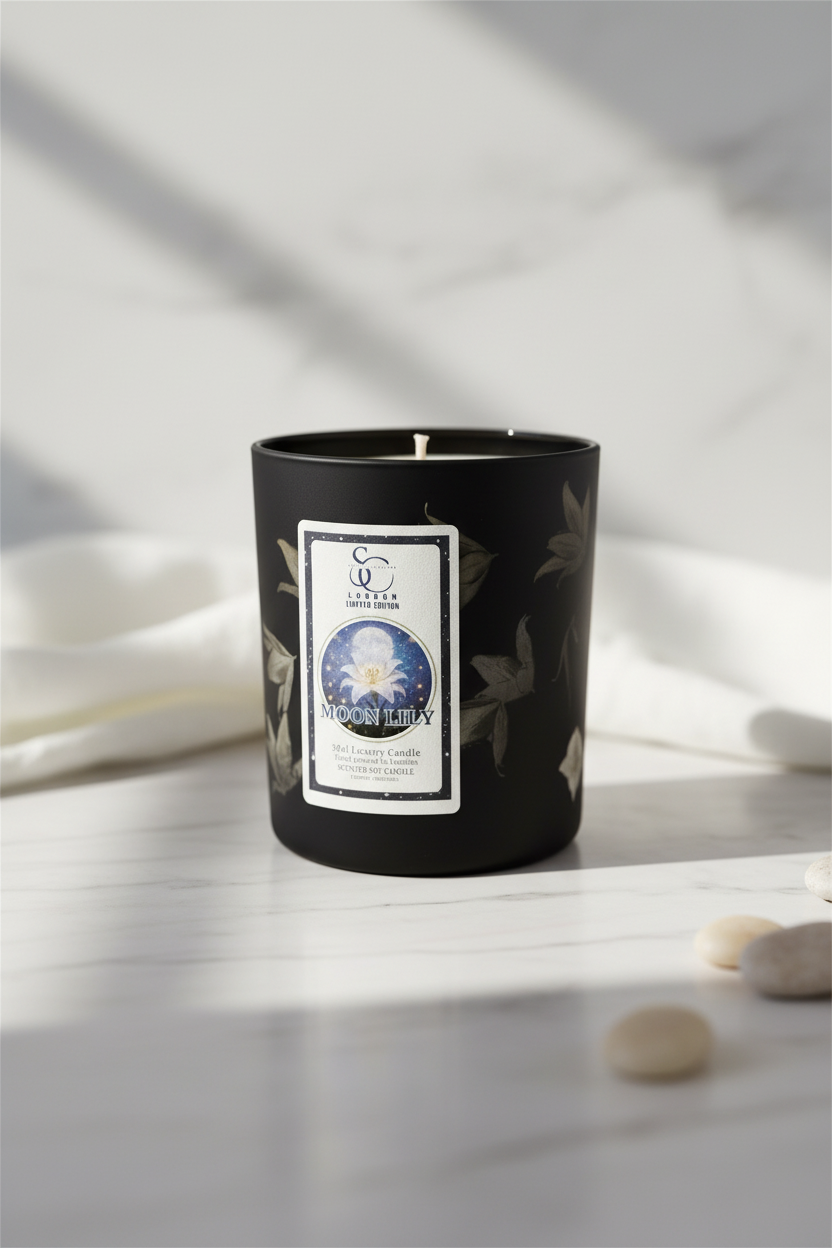 Moon Lily – Luxury Lily & Amber Soy Candle (30cl)