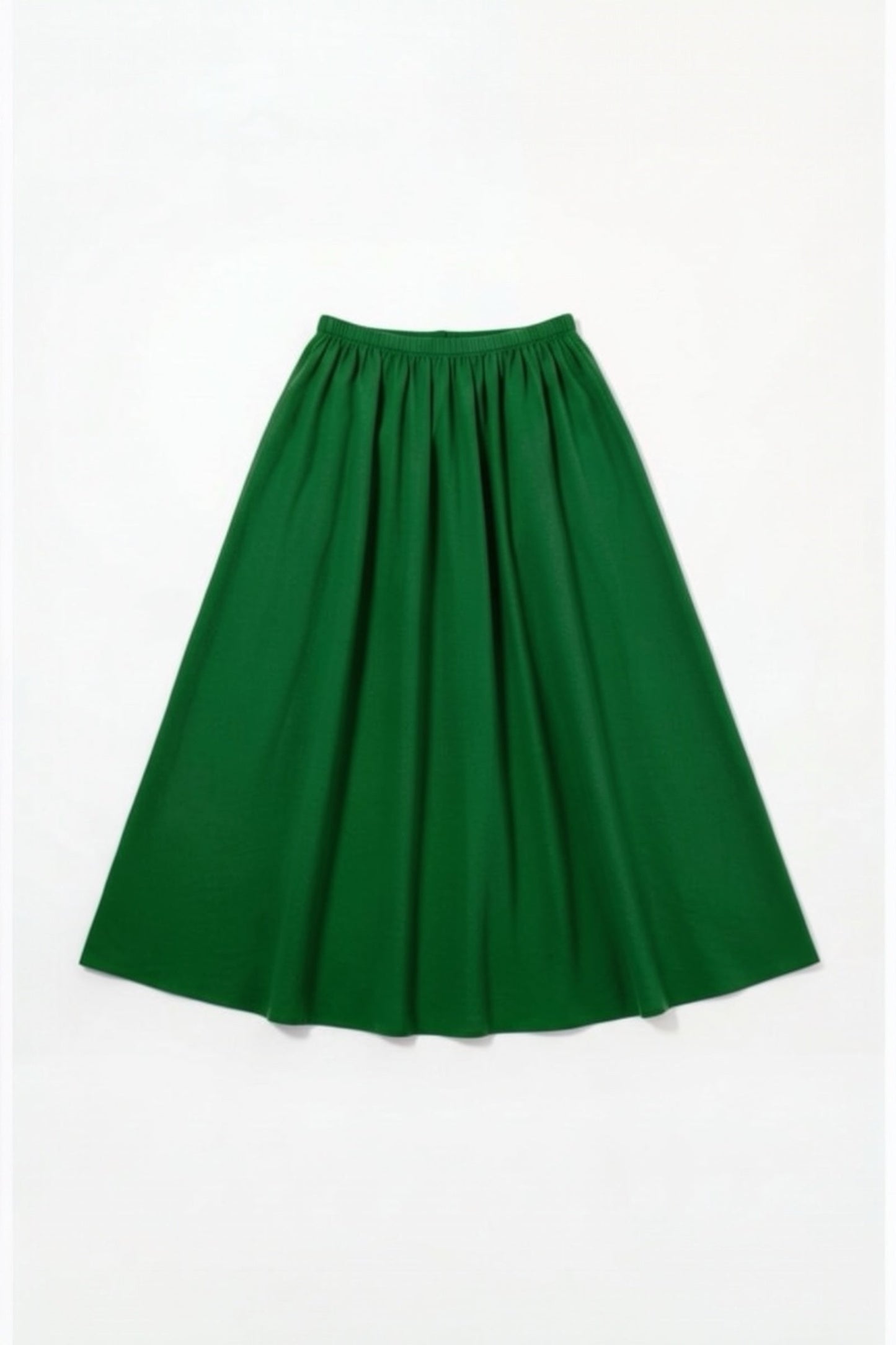 Zoeline Recycled Cotton Midaxi Skirt - Green