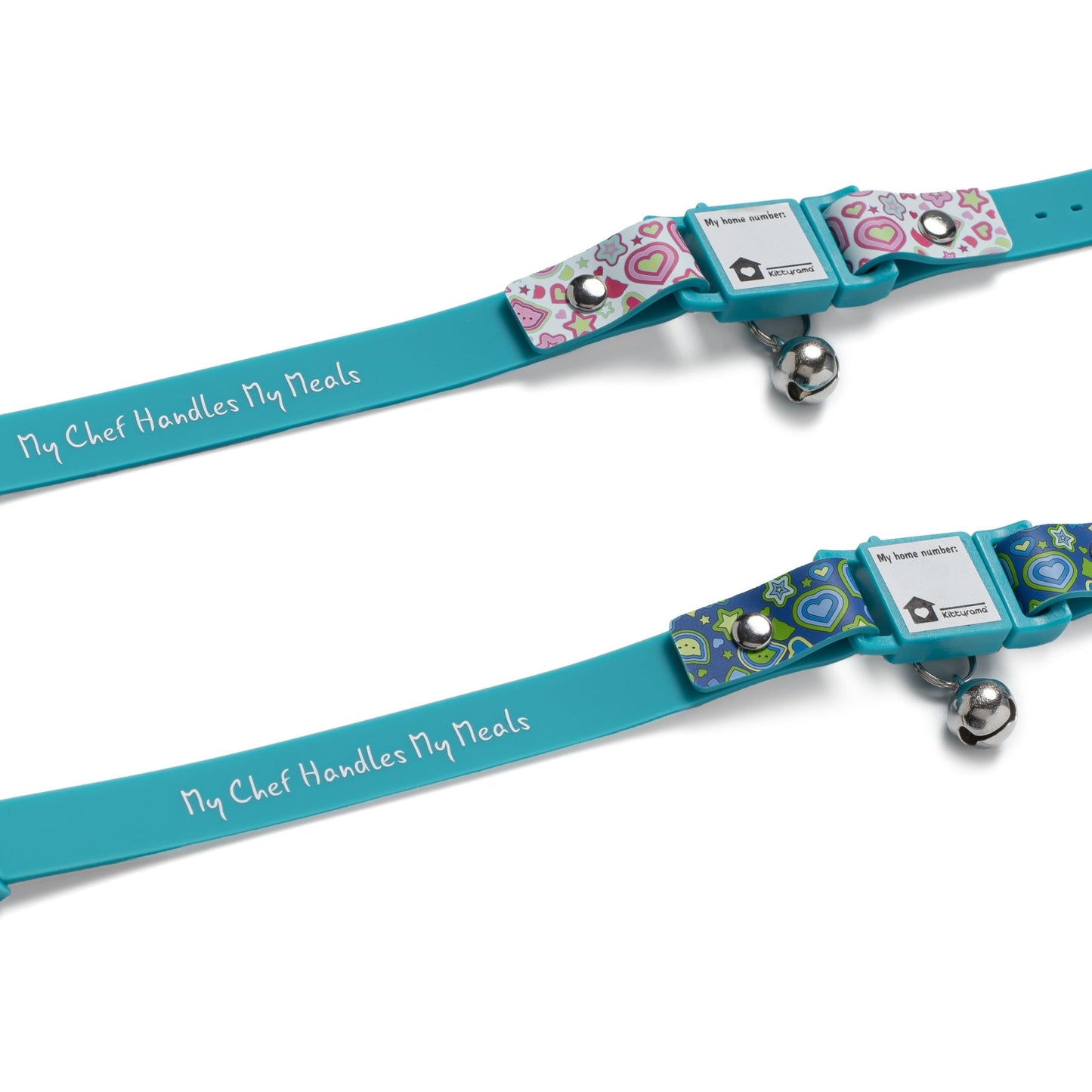 KITTYRAMA PEARL 'DO NOT FEED' CAT COLLAR - Quick Release, Breakaway, Hypoallergenic