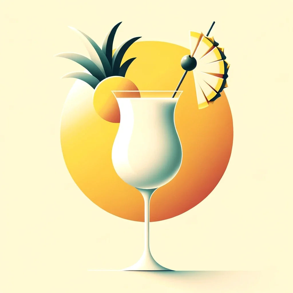 Piña Colada Minimalist Dream Canvas