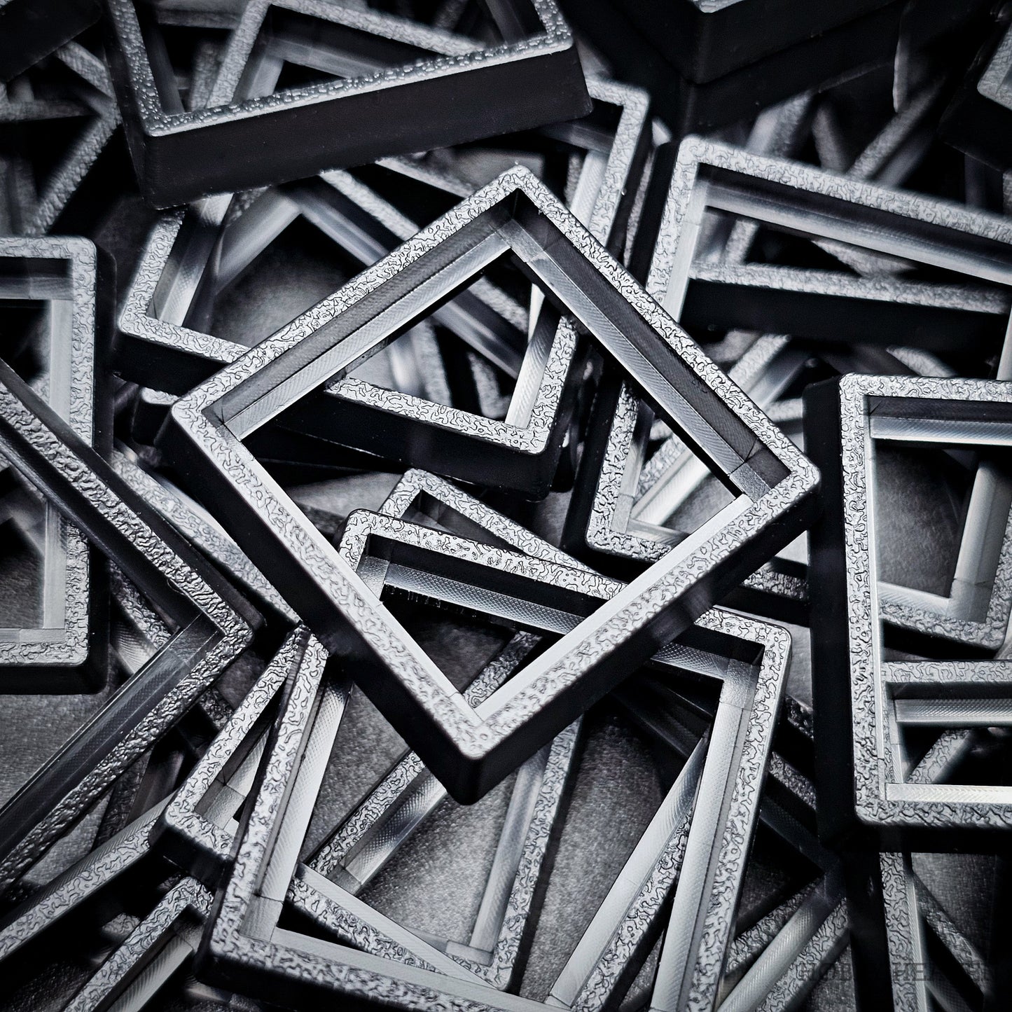 25mm to 30mm Square Base Converters ABS Plastic