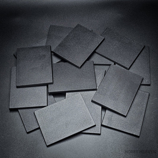 100x75mm Rectangle Plain Plastic Bases 3D Print