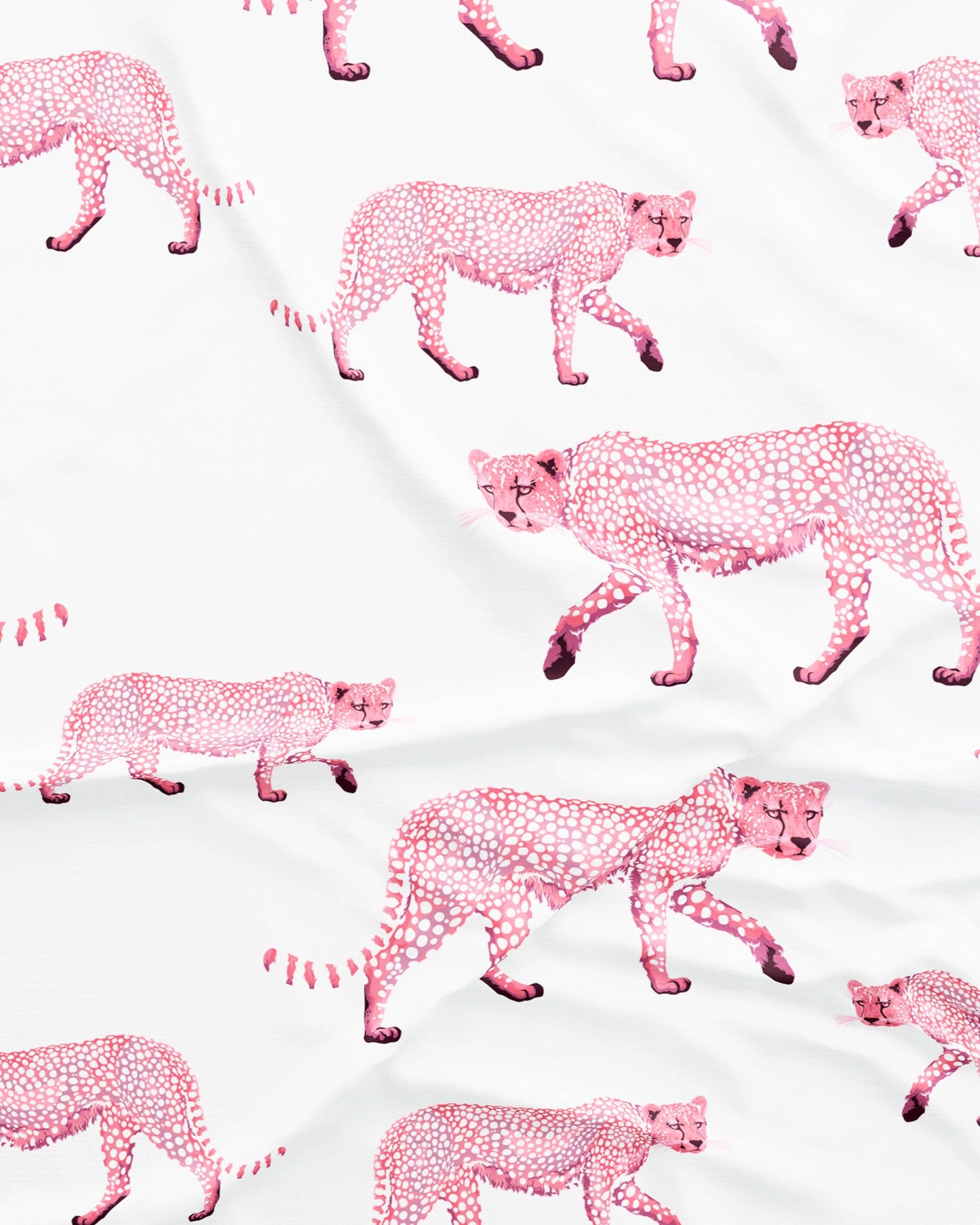 Womens Chemise Nighty - Pink Cheetahs
