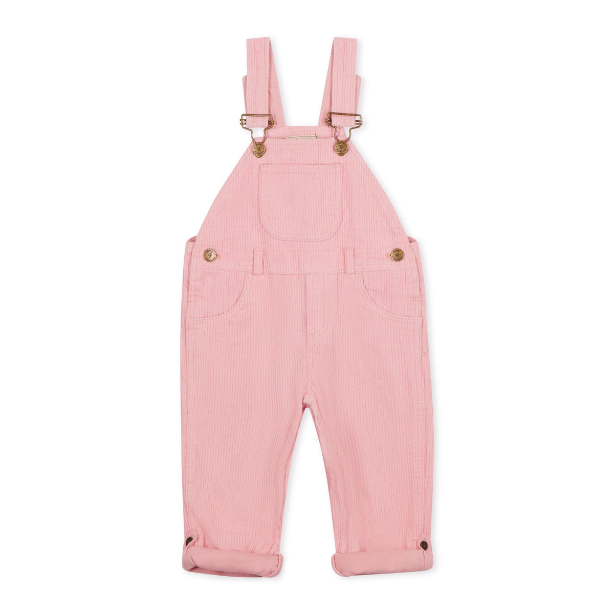 Pink Chunky Cord Dungarees