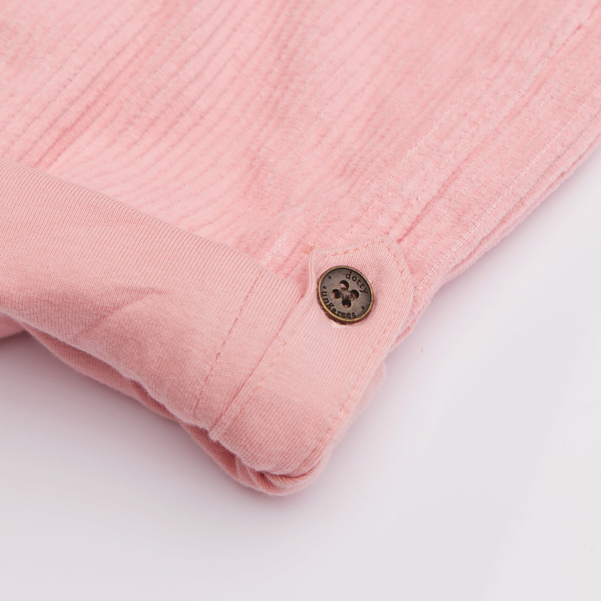 Pink Chunky Cord Dungarees