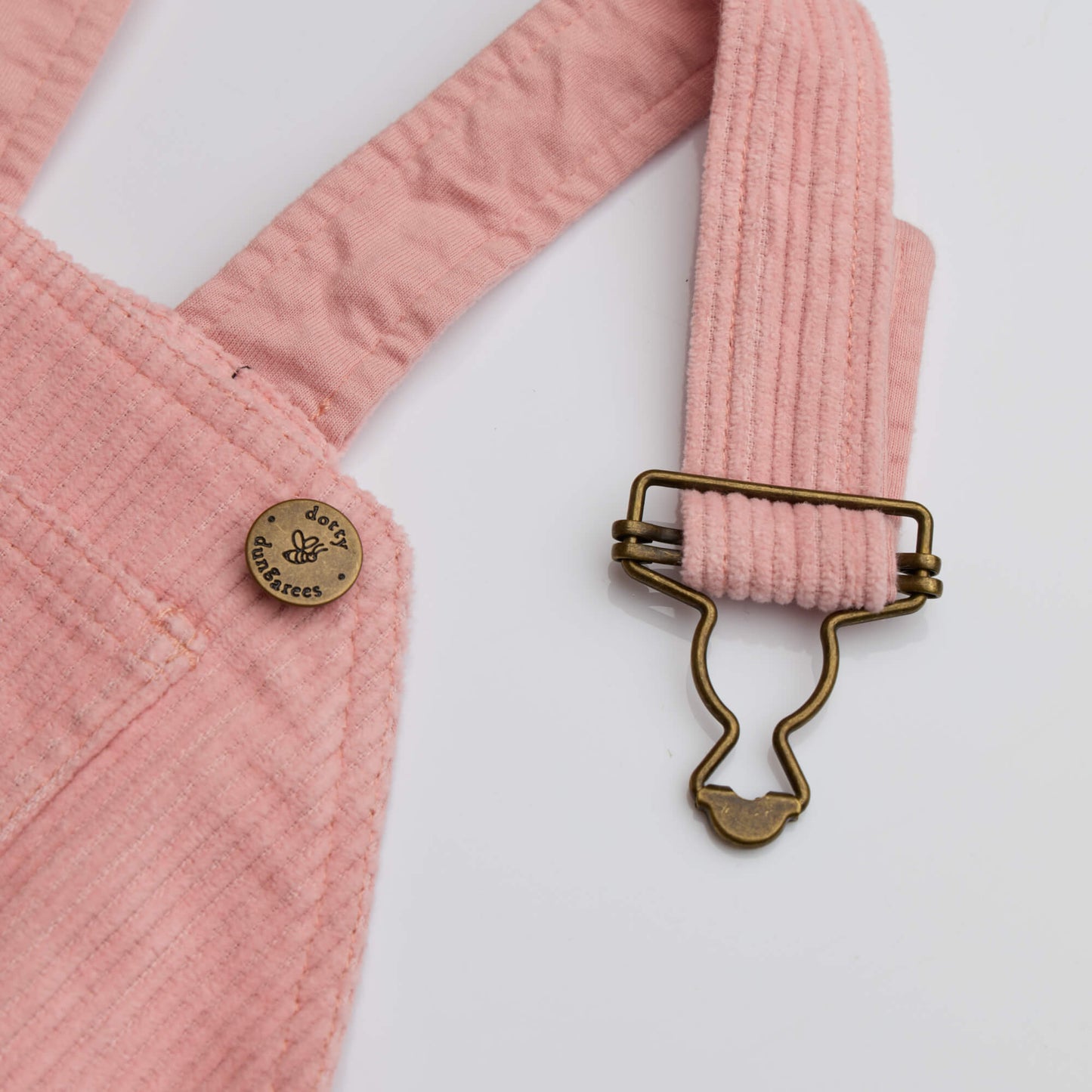 Pink Chunky Cord Dungarees