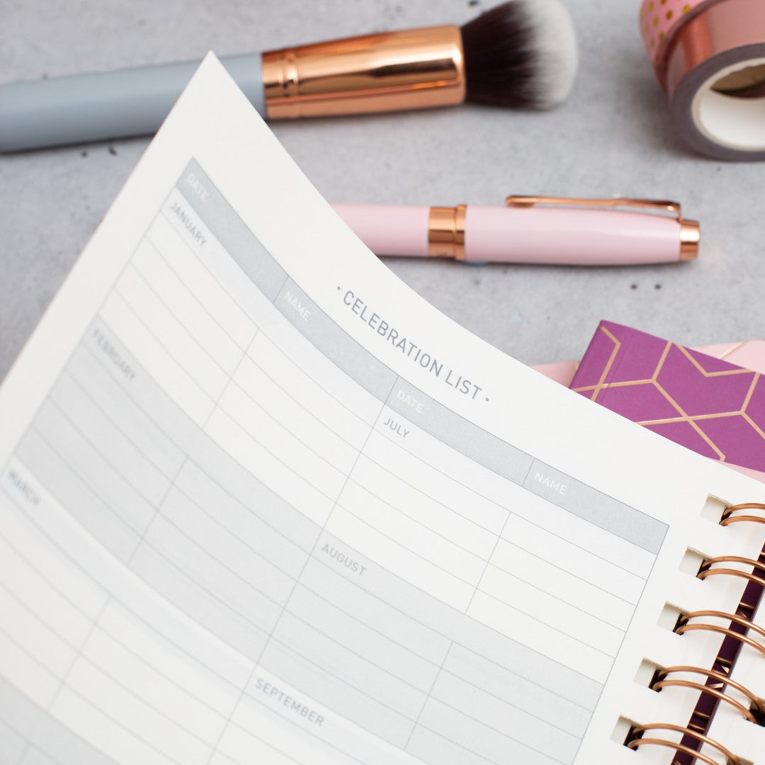 Matilda Myres | 2027 Diary - A5 Weekly Planner with Rose Gold Wiro | Week-to-View