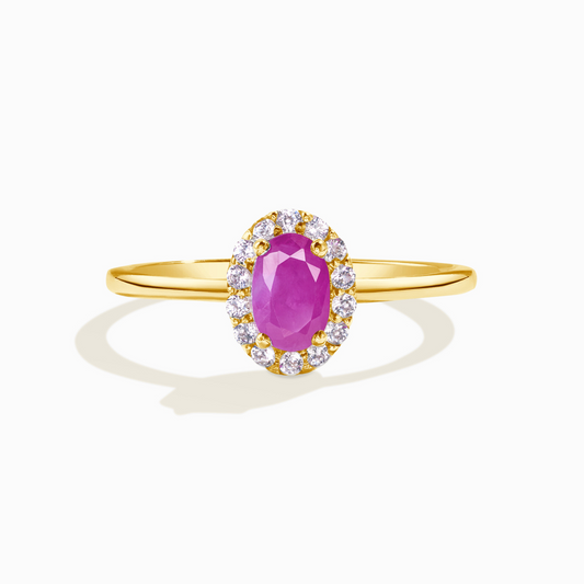 Ruby Ring in 18k Gold Vermeil