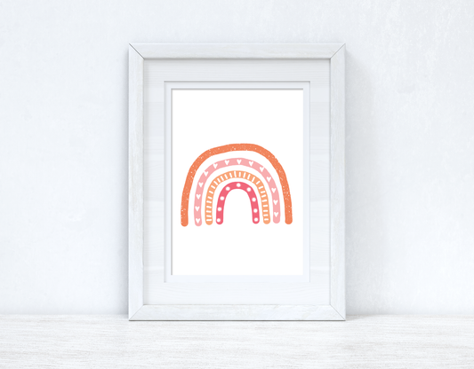 Pinks Rainbow Boho Children's Room Wall Bedroom Decor Print