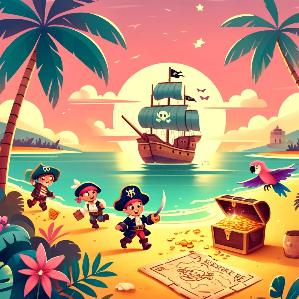 Pirate Treasure Hunt Canvas