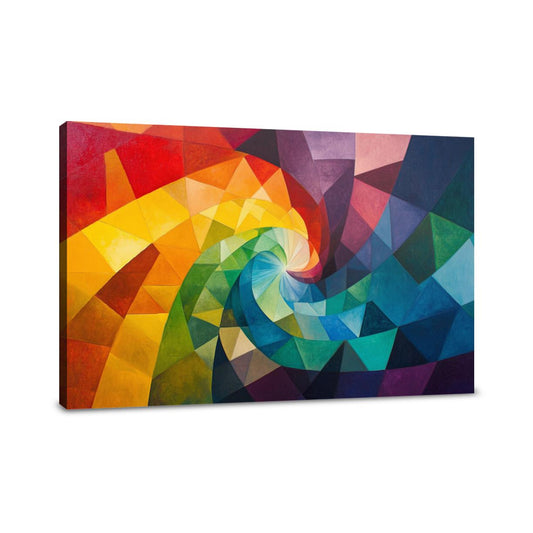 Rainbow Vortex Canvas
