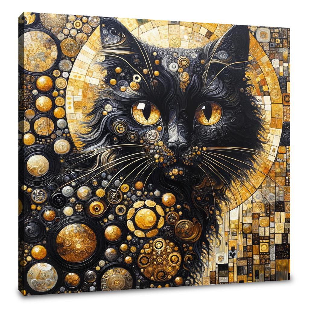 The Golden Cat Eyes Canvas