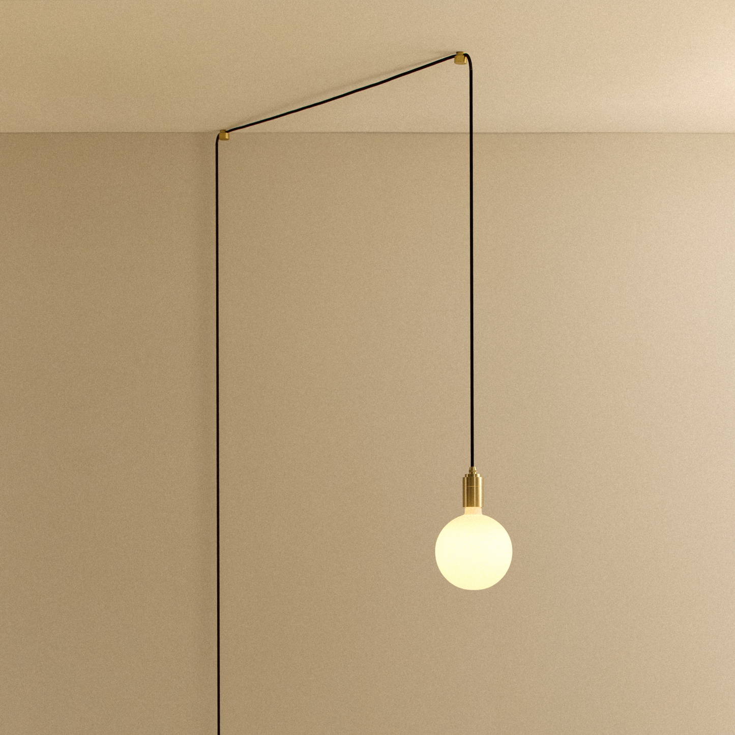 Sphere IV Plug-In Pendant in Brass