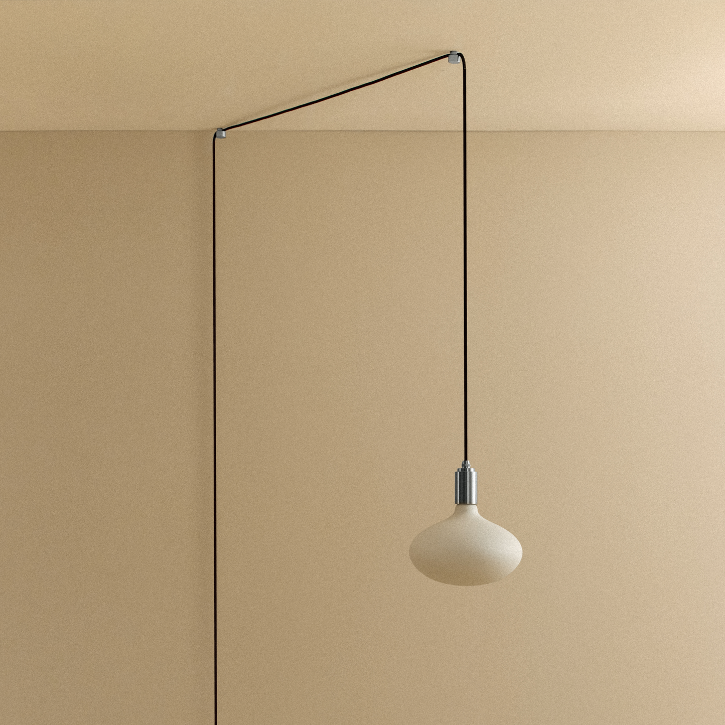 Oval II Plug-In Pendant Light in Stainless Steel